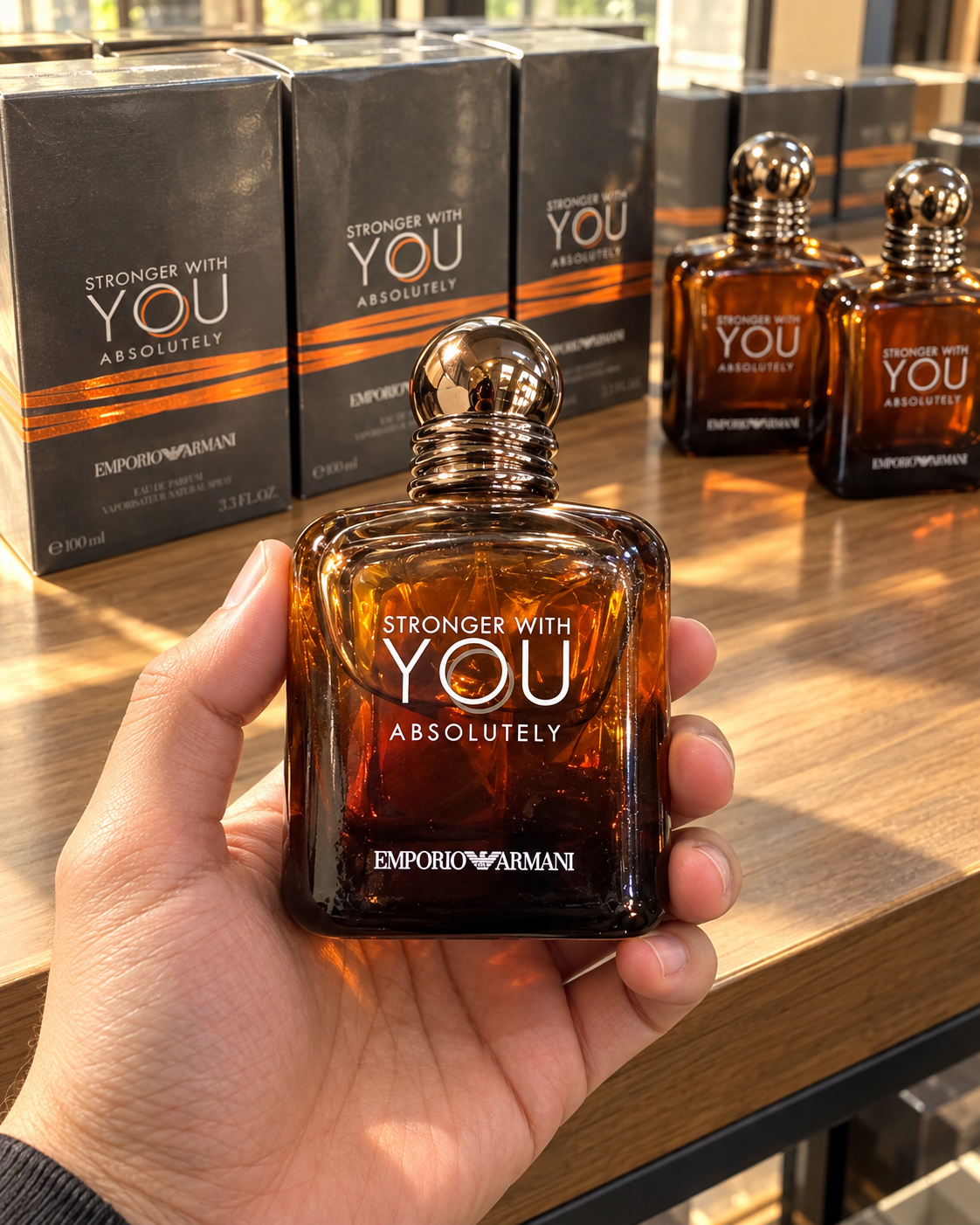 Emporio Armani Stronger With You Absolutely – 100ml Parfum for Men