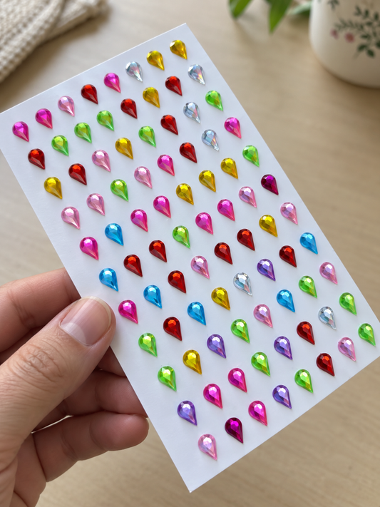Bedazzling Gem Stickers – Multicolour DIY Sparkle | 9 Designs