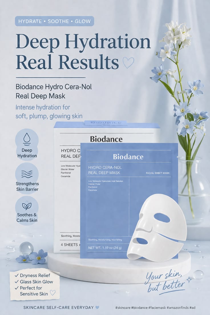 Biodance hydro cera-nol real deep mask ( 4x Sheet Mask )