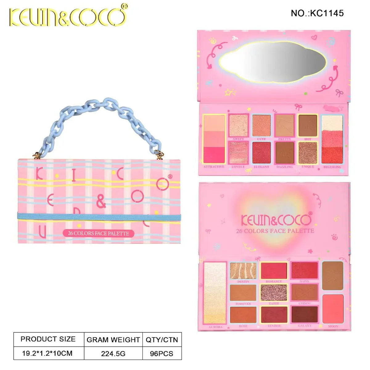 Kevin & Coco DreamWeaver Express 26-Color Eyeshadow Palette