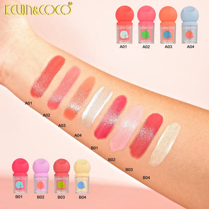 Kevin & Coco Liquid Blush & Highlighter ( Set of 4 )