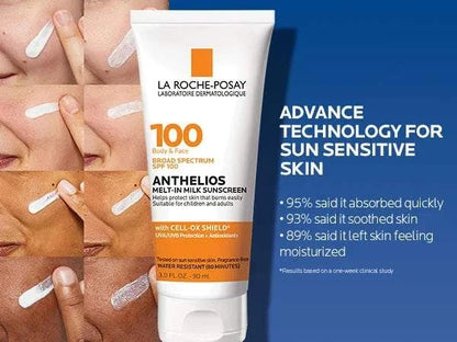 La Roche-Posay Anthelios Melt-In Milk Sunscreen SPF 100 - Buy Now Pakistan