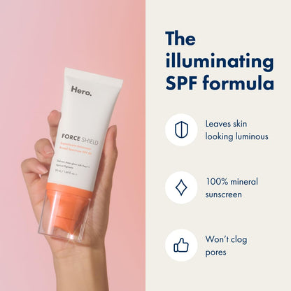 Hero Cosmetics Force Shield Superlight & Superbeam Sunscreen SPF 30  - 50ml