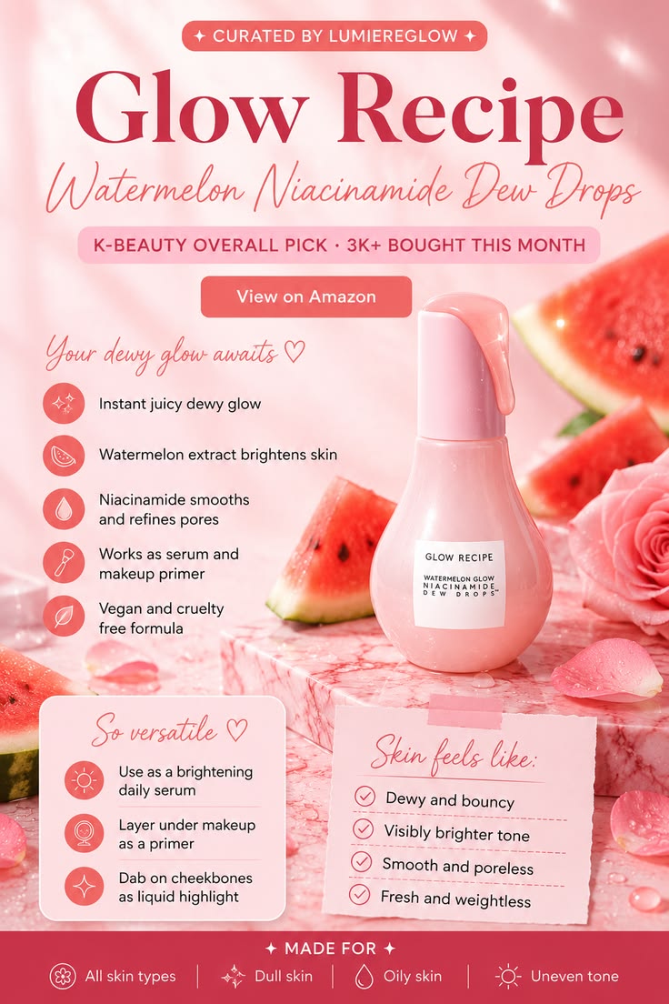 Glow Recipe Watermelon Glow Niacinamide Dew Drops – 40ml