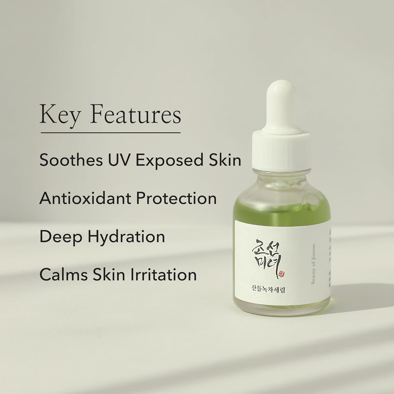 Beauty of Joseon Calming Serum with Green Tea and Panthenol for soothing sensitive skin