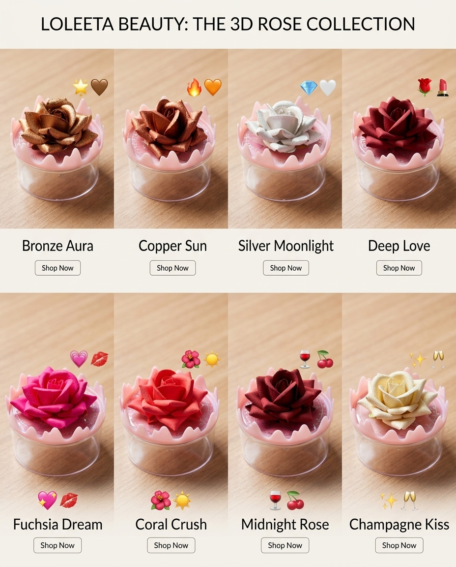 Loleeta 3D Rose Blush – Finely Powdered & Smooth Finish
