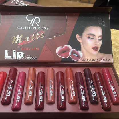 Golden Rose Mate Sexy lip- Lips Glass 12pcs - Buy Now Pakistan
