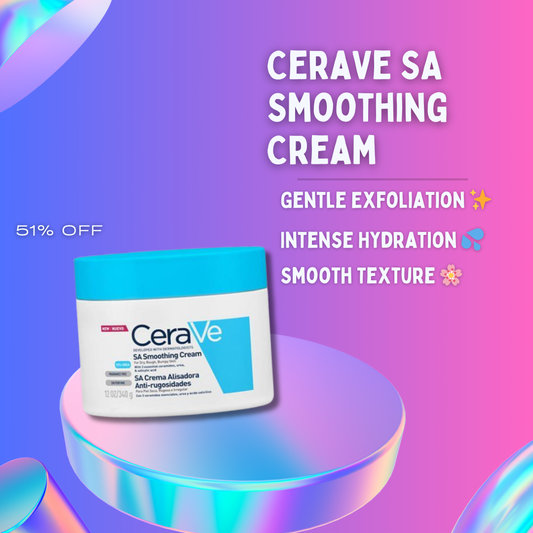 CeraVe SA Smoothing Cream tube with product label for rough and bumpy skin care