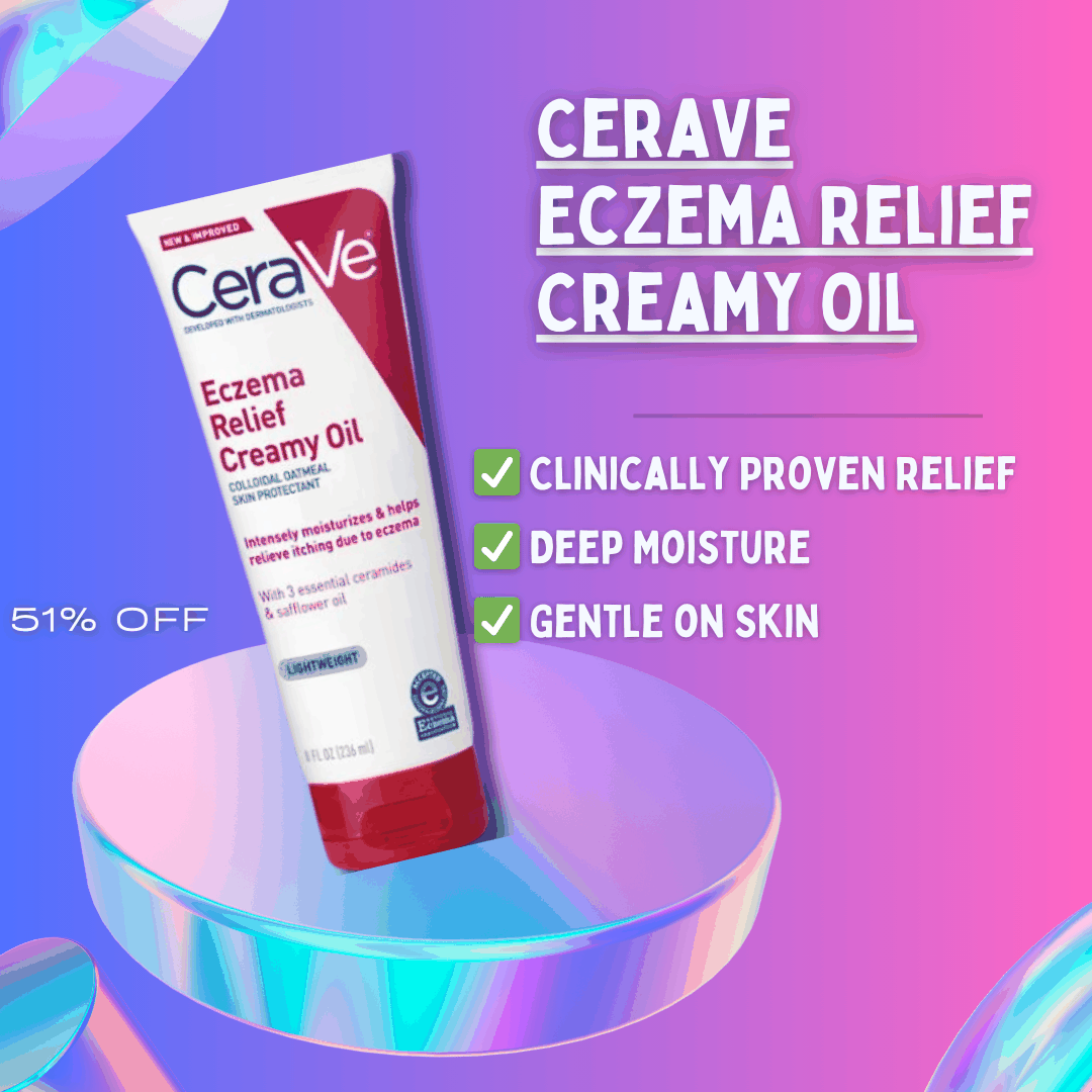 CeraVe Eczema Relief Creamy Oil soothing and hydrating formula for eczema-prone skin