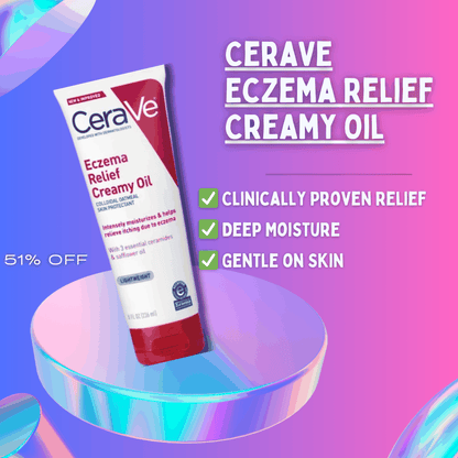 CeraVe Eczema Relief Creamy Oil soothing and hydrating formula for eczema-prone skin
