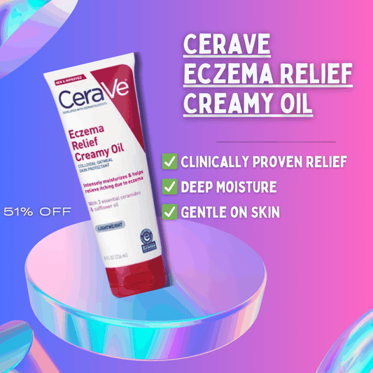 CeraVe Eczema Relief Creamy Oil soothing and hydrating formula for eczema-prone skin