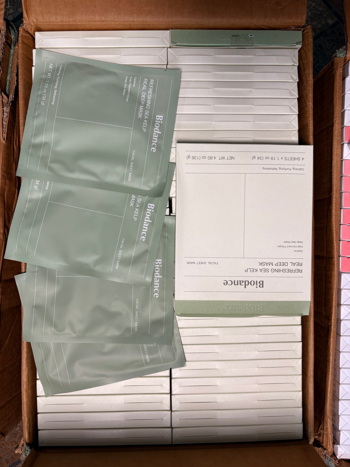 Biodance refreshing sea kelp mask ( 4x sheet Masks )