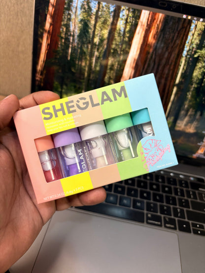 SHEGLAM Jelly Wow Hydrating Lip Oil Set (Pack of 5)