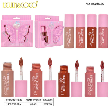 Kevin & Coco 4 Color Lip Gloss Set