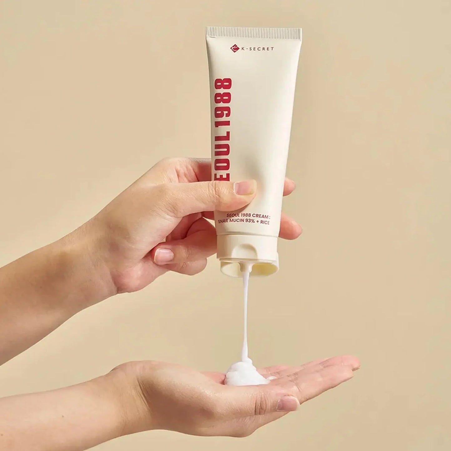 K - SECRET SEOUL 1988 Cream: Snail Mucin 93% + Rice 100 ml