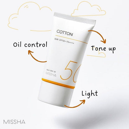 MISSHA All Around Safe Block Cotton Sun 50ml SPF50+ PA++++