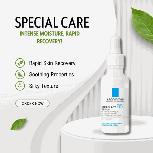 La Roche-Posay Cicaplast B5 Ultra Moisturizing Repair Serum bottle for hydrating and repairing skin
