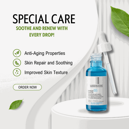 La Roche-Posay Hyalu B5 Pure Hyaluronic Acid Serum bottle for deep hydration and skin repair