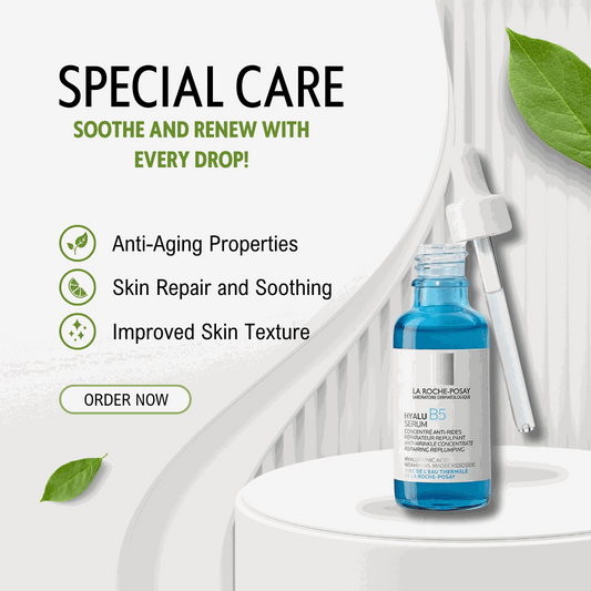 La Roche-Posay Hyalu B5 Pure Hyaluronic Acid Serum bottle for deep hydration and skin repair