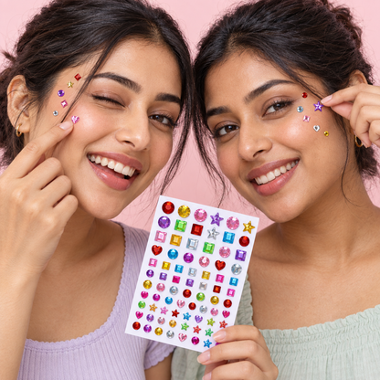 Bedazzling Gem Stickers – Multicolour DIY Sparkle | 9 Designs