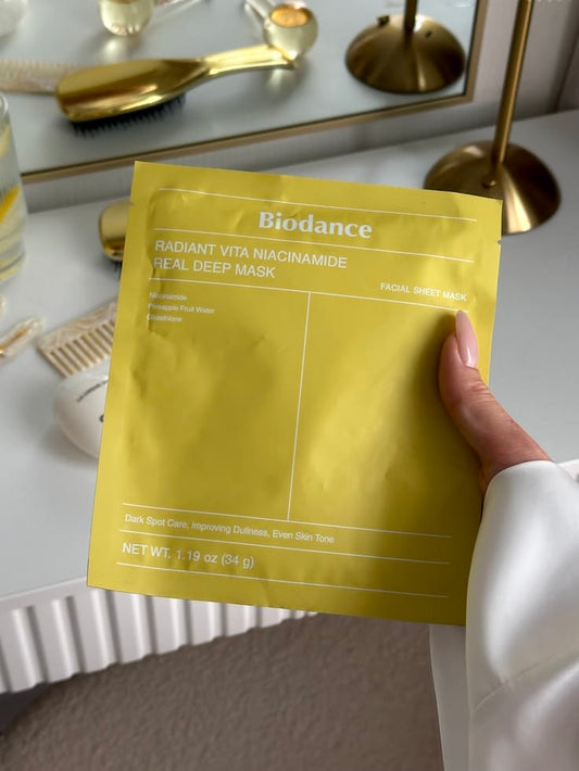 Biodance radiant vita niacinamide real deep mask ( 4x Sheet Mask )