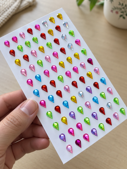 Bedazzling Gem Stickers – Multicolour DIY Sparkle | 9 Designs