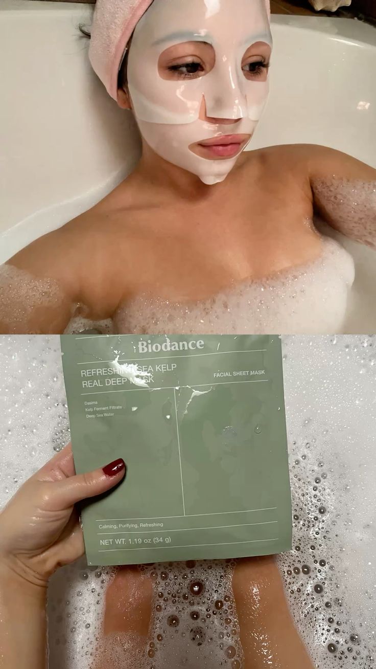 Biodance refreshing sea kelp mask ( 4x sheet Masks )