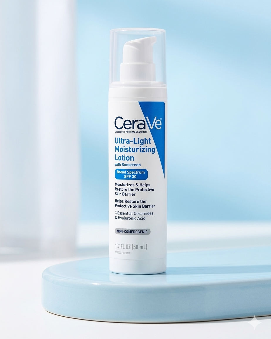 CeraveVe Ultra-Light Moisturizing Lotion with Sunscreen FPS 30 [50ml]