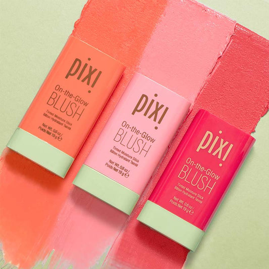 Pixi Beauty Glow Blush compact with radiant pink and coral shades for a natural, long-lasting glow