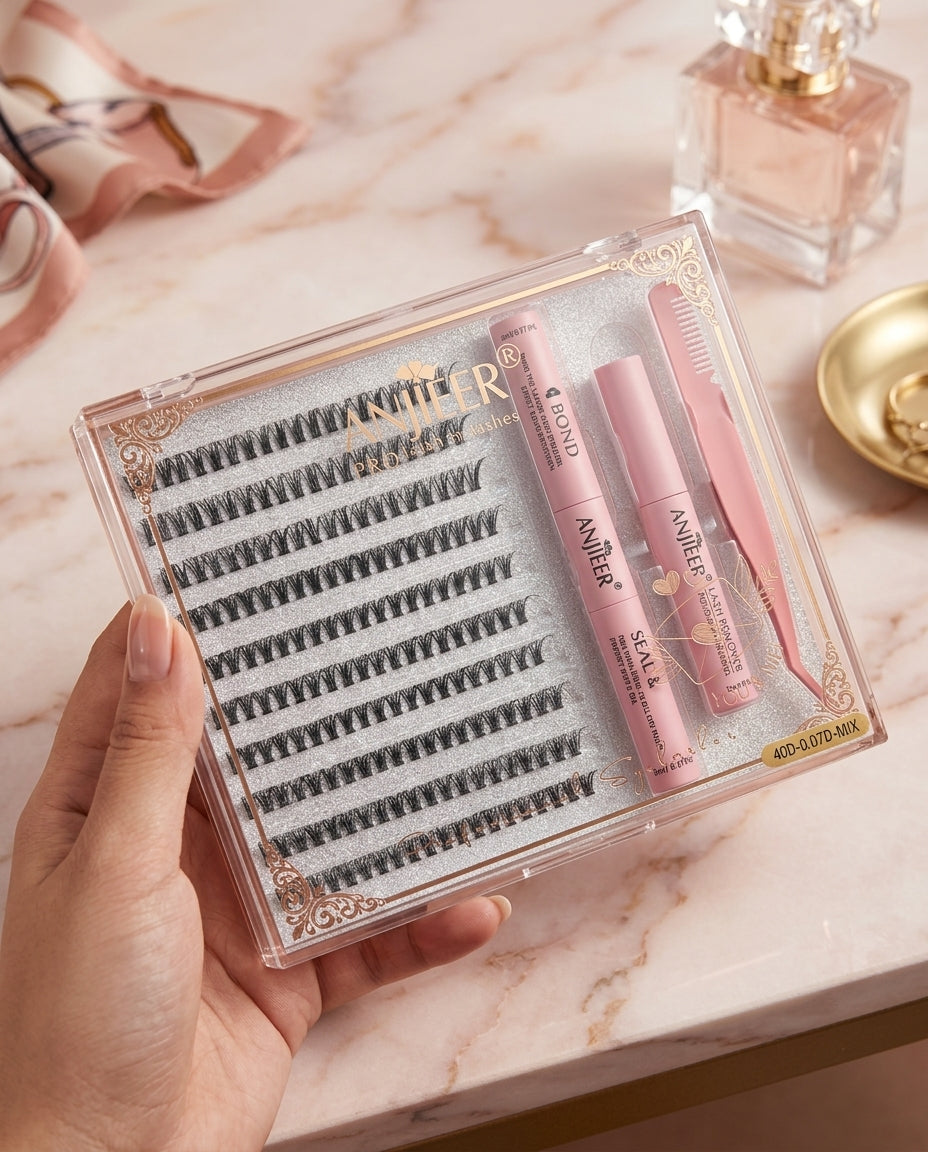 DIY mix and mach false lashes