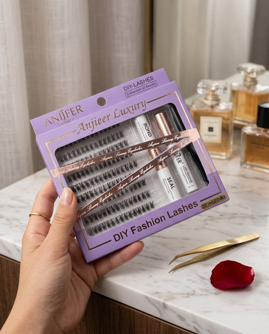 DIY mix and mach false lashes