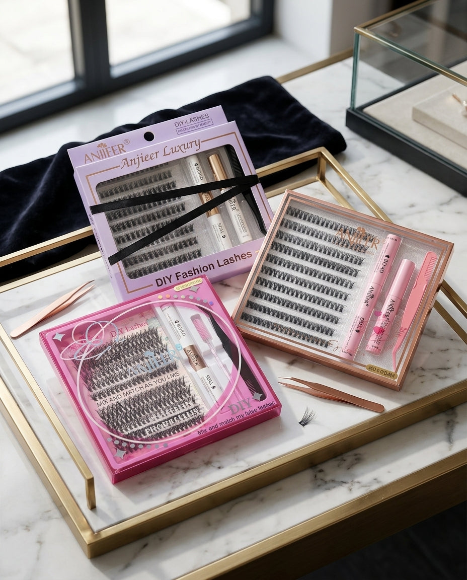 DIY mix and mach false lashes