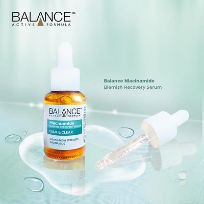 Balance Active Formula Niacinamide Serum 30ml bottle for blemish recovery and improved skin tone